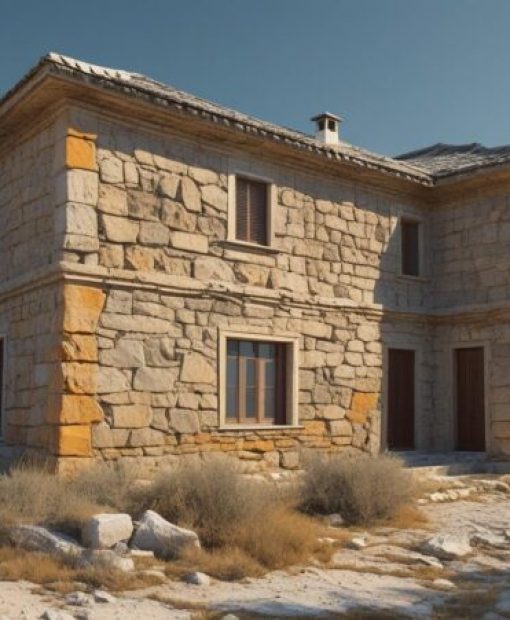 kırsal alanda yeşillik olmayan türkiye köy evi